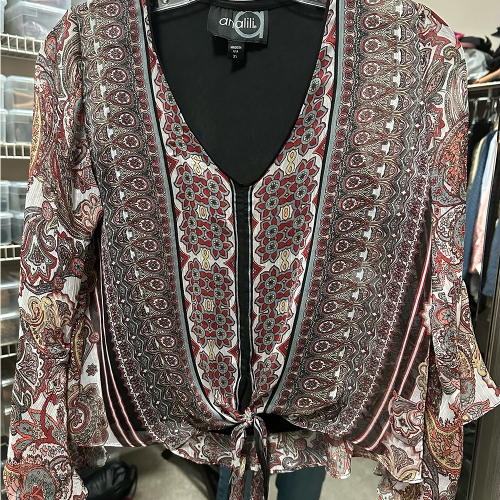 Beautiful blouse by Analili worn one time.